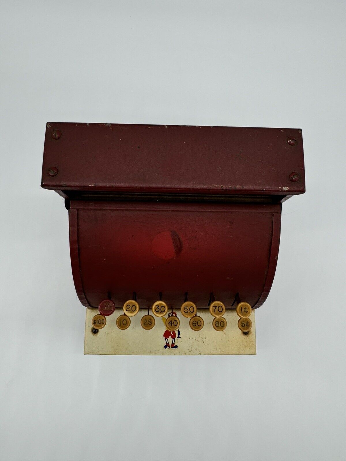 Vintage Metal Cash Register Tom Thumb Cinderalla Mfg Co 190638 ~ Working ~ FNF