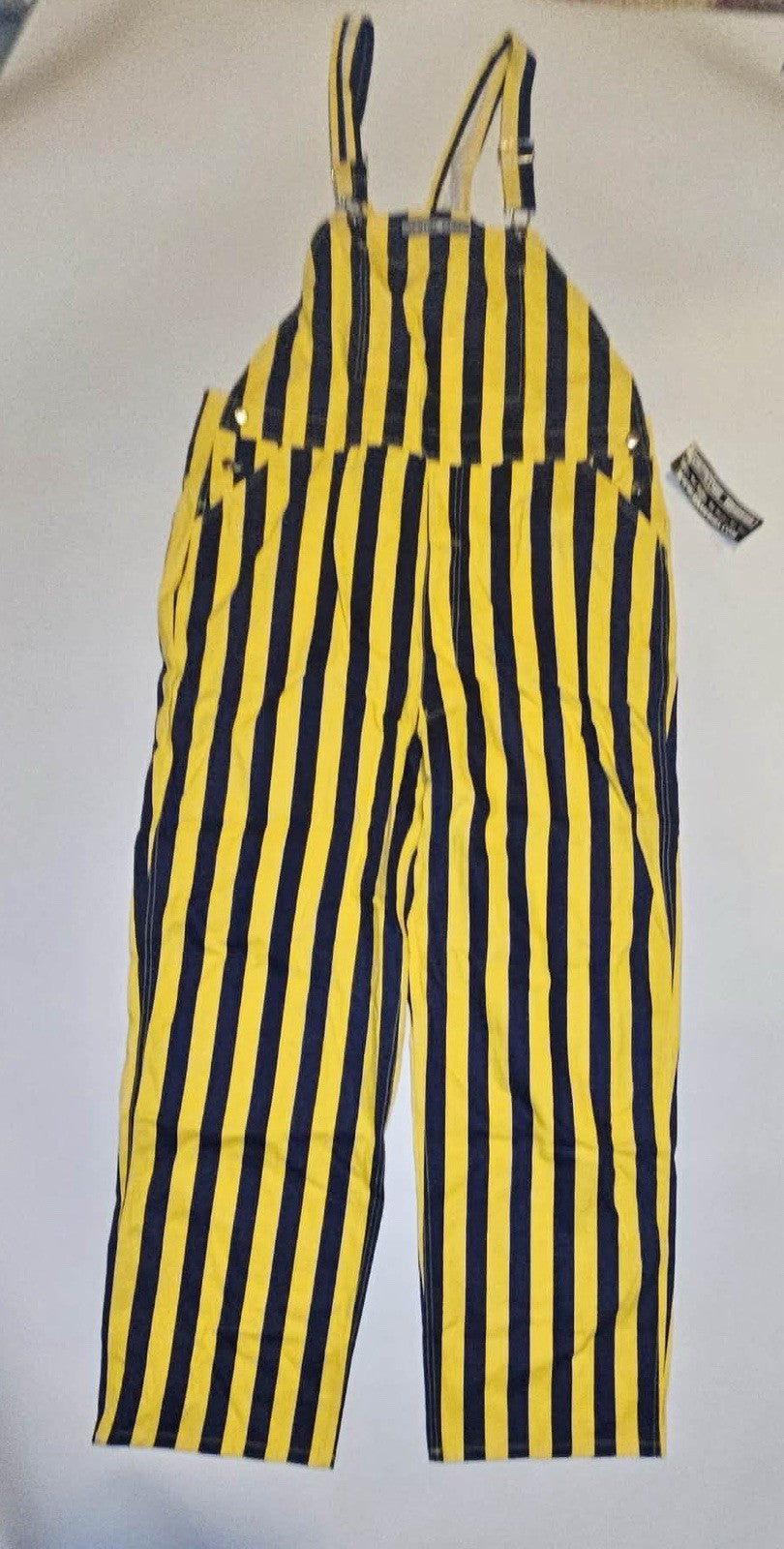 Game Bibs Overalls Mens XL Black & Yellow Stealers Game Day Bibs NWT