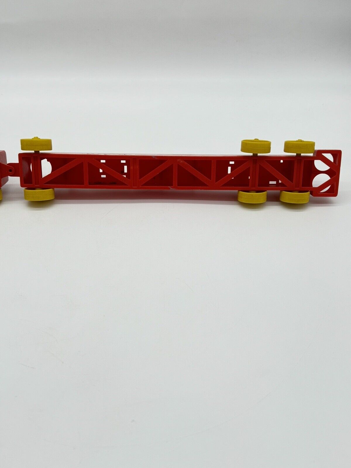 VINTAGE Fire Engine Toy Truck & KLICKITY KLACK Toy Train LOT OF Kusan Inc.