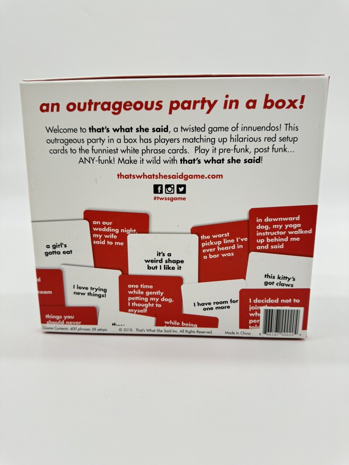 That's What She Said The Party Game of Twisted Innuendos - TWS13777245