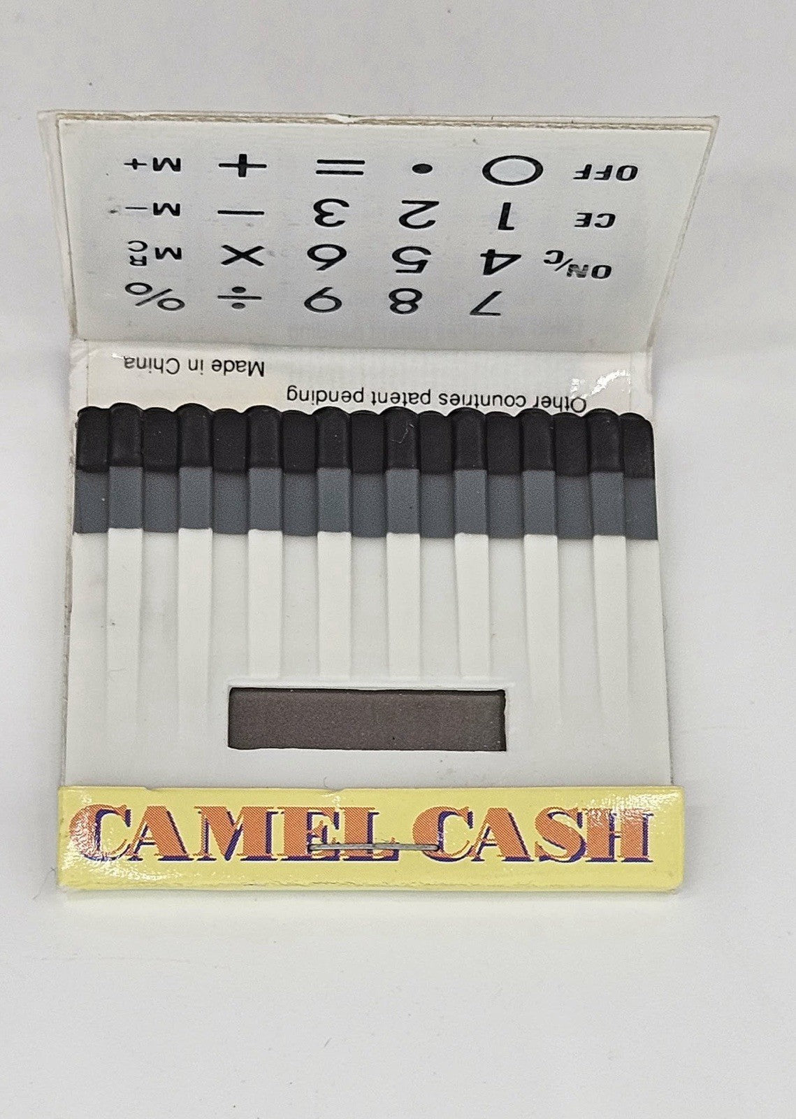 Vintage 1993 Joe Camel Cigarettes Cash Promo Calculator Advertising Matchbook
