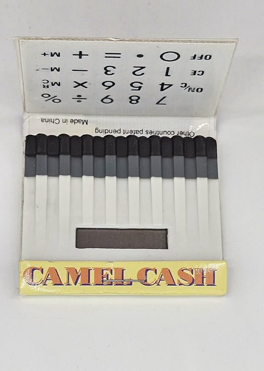 Vintage 1993 Joe Camel Cigarettes Cash Promo Calculator Advertising Matchbook