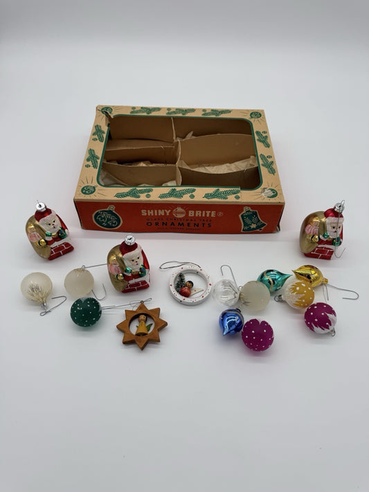 Assortment of Vintage Christmas Ornaments