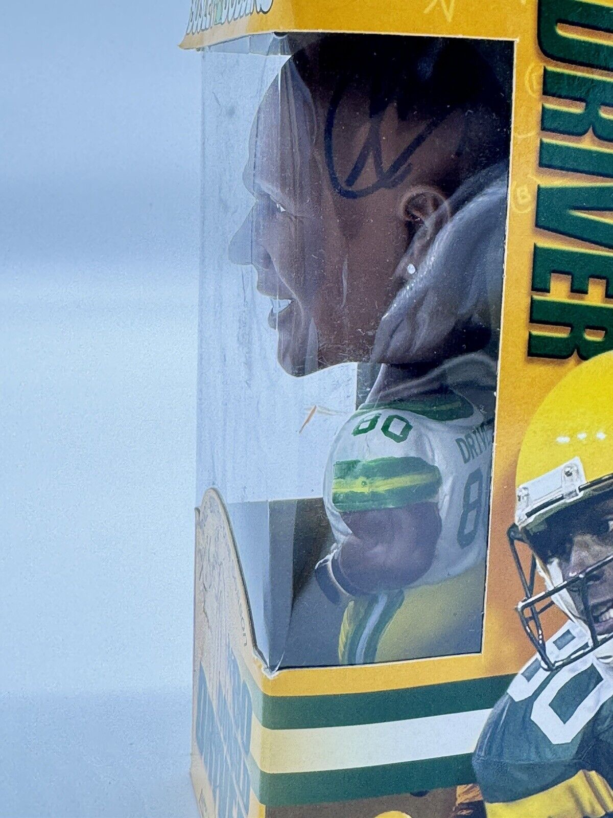 NFL Bosley Bobbles Green Bay Packers Donald Driver Bobblehead ~ SIGNED