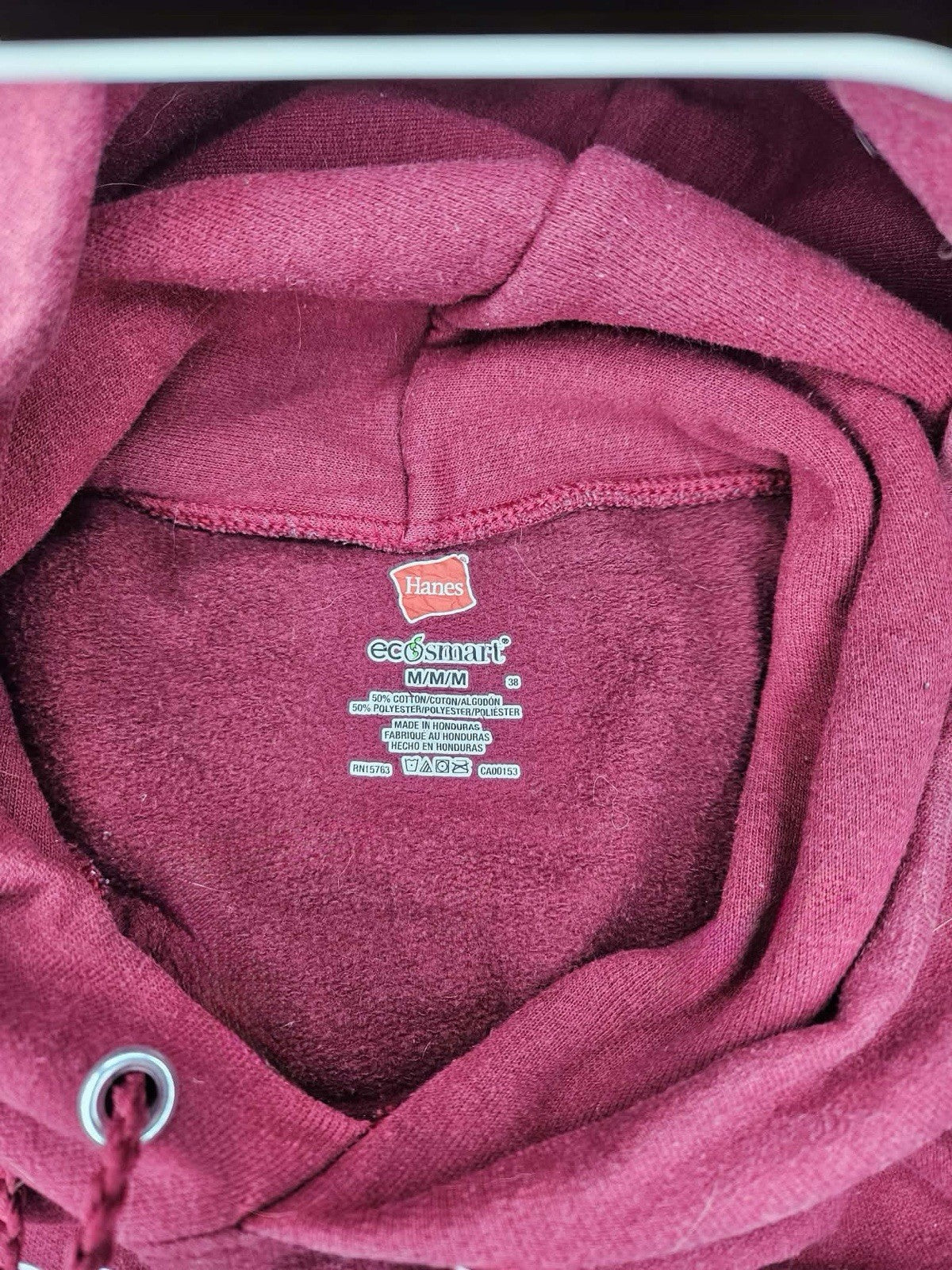 Hanes THE OFFICE Burgundy Hoodie “I Feel God in This Chili’s Tonight” Sz M