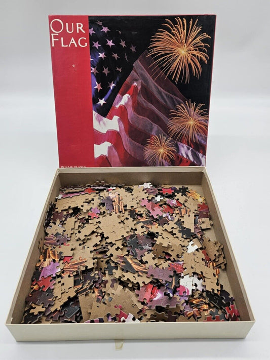 1980s Vintage ‘Our Flag’ Patriotic  Jigsaw Puzzle