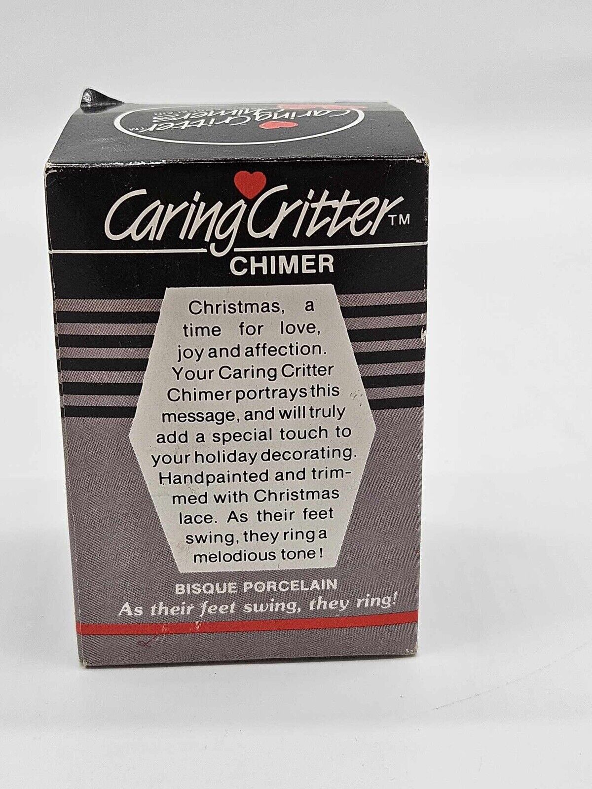 Vintage Jasco Caring Critter Chimers Christmas Bell / Ornaments