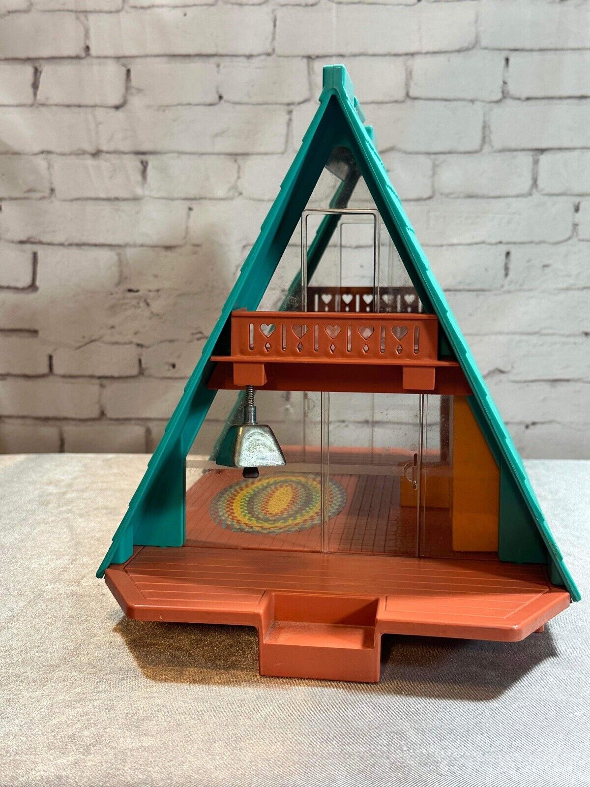 Vintage Fisher Price Little People 990 - 1974 Family A Frame House - MINT