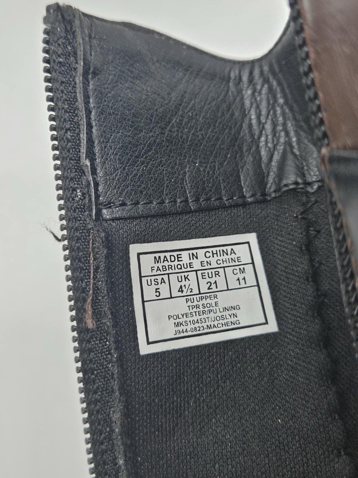 Michael Kors Joslyn Girls Knee High Black Brown Boots Size 5