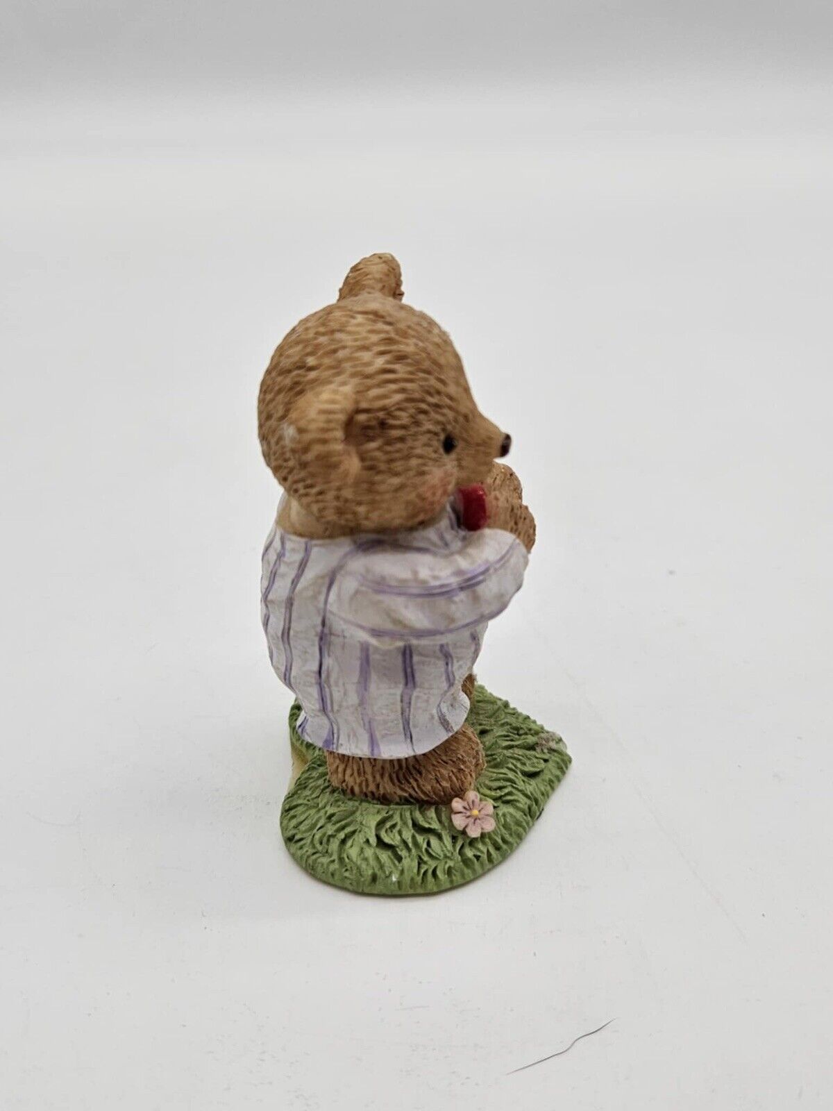 VTG Cherished Teddy Figurine Bear Holding Heart Valentine’s Day Gift 2” X 3”