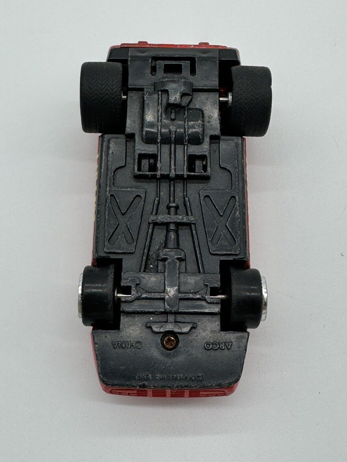 Vintage Hot Wheels Mattel Ferrari Red Fast 1986 Diecast Small Race Toy Car 006