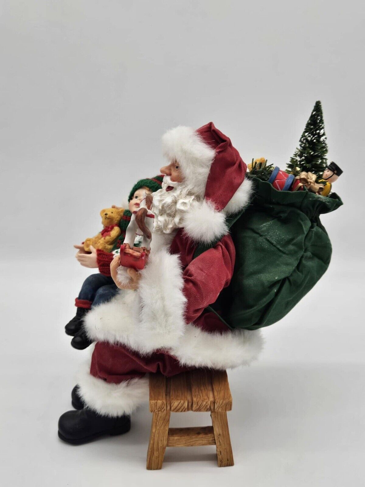 Kohl's St Nicholas Square Sitting Santa Figure Teddy Bear Christmas Decor 24"