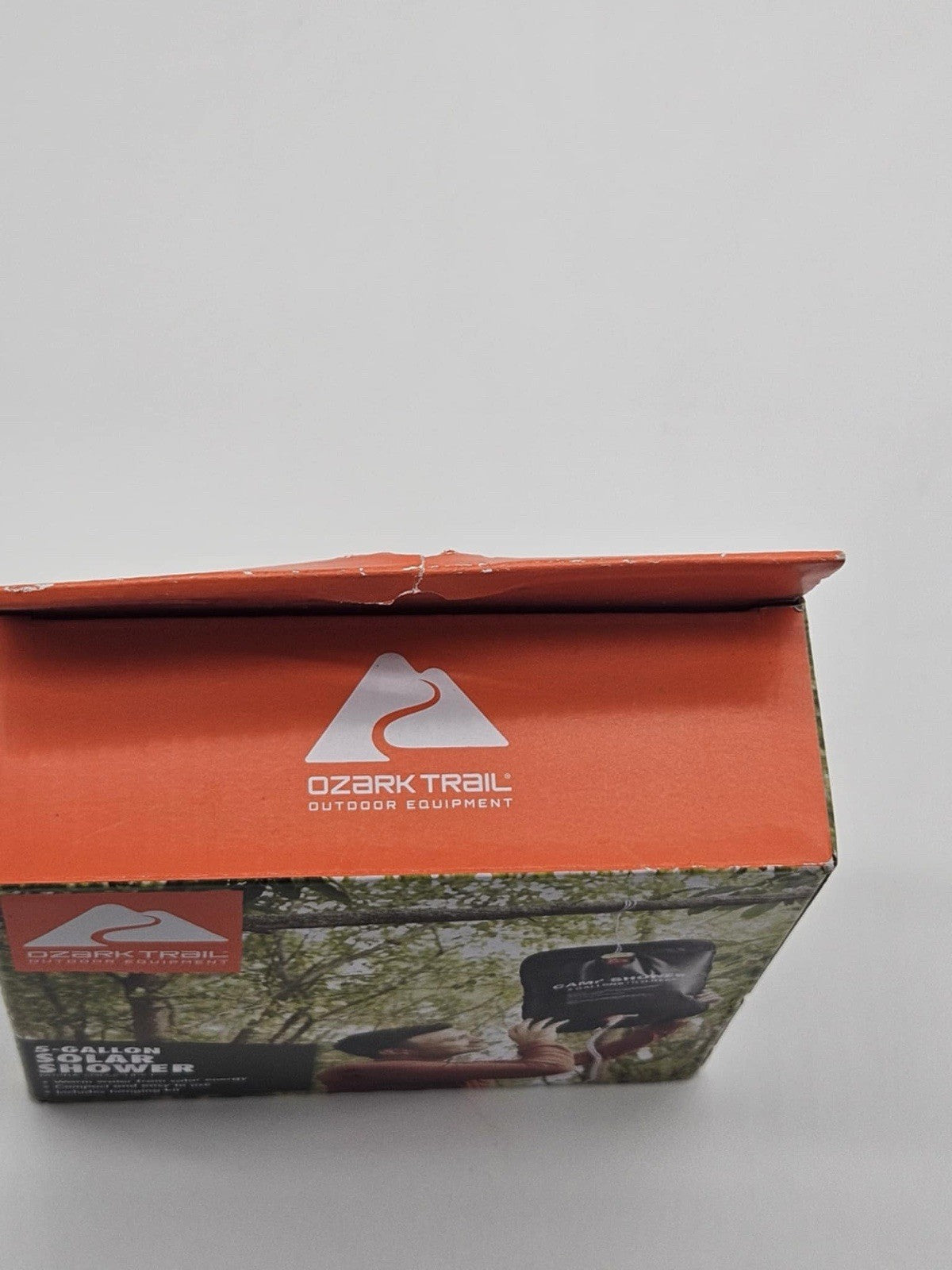 New Ozark Trail 5-Gallon Solar Compact Camp Shower w/Hanging Kit