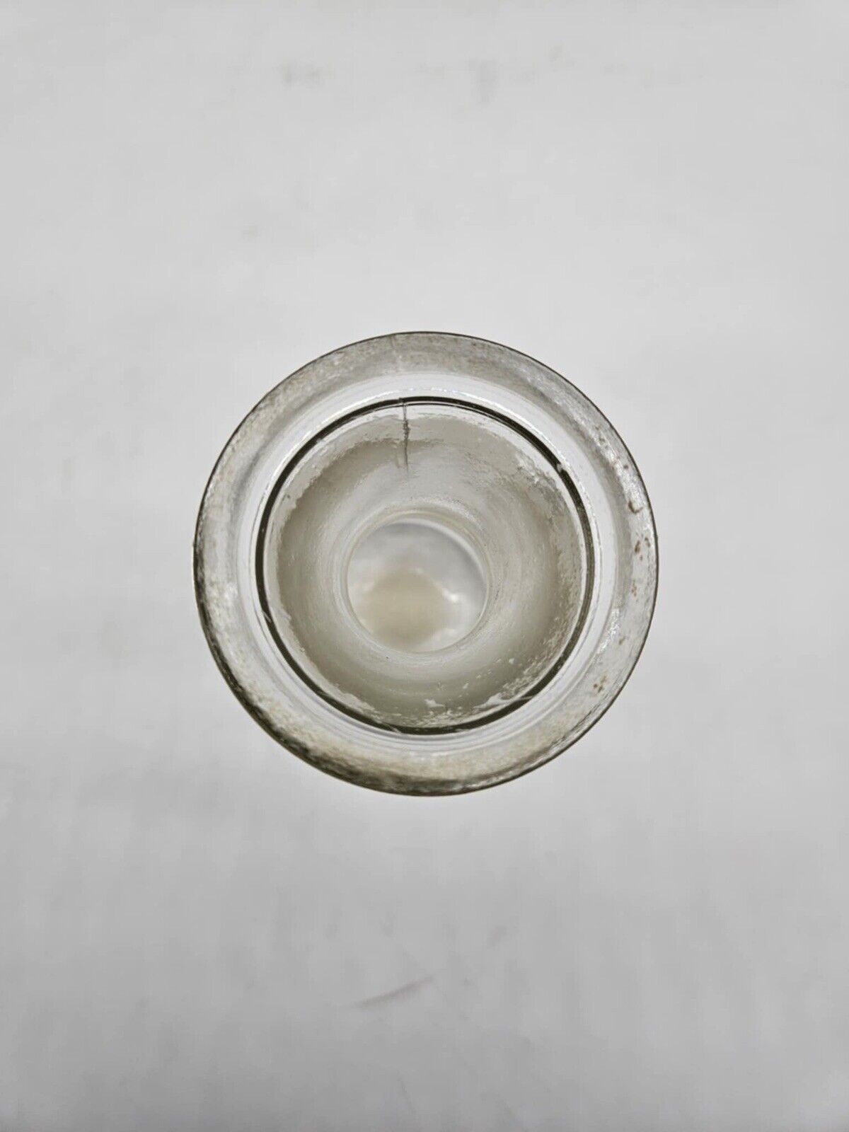 Vintage Clear Glass Half Litre Milk Bottle Anchor Hocking Carafe