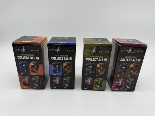 Star Trek Complete 2009 Movie Promo Collectible Glasses Kirk Spock Uhura Nero