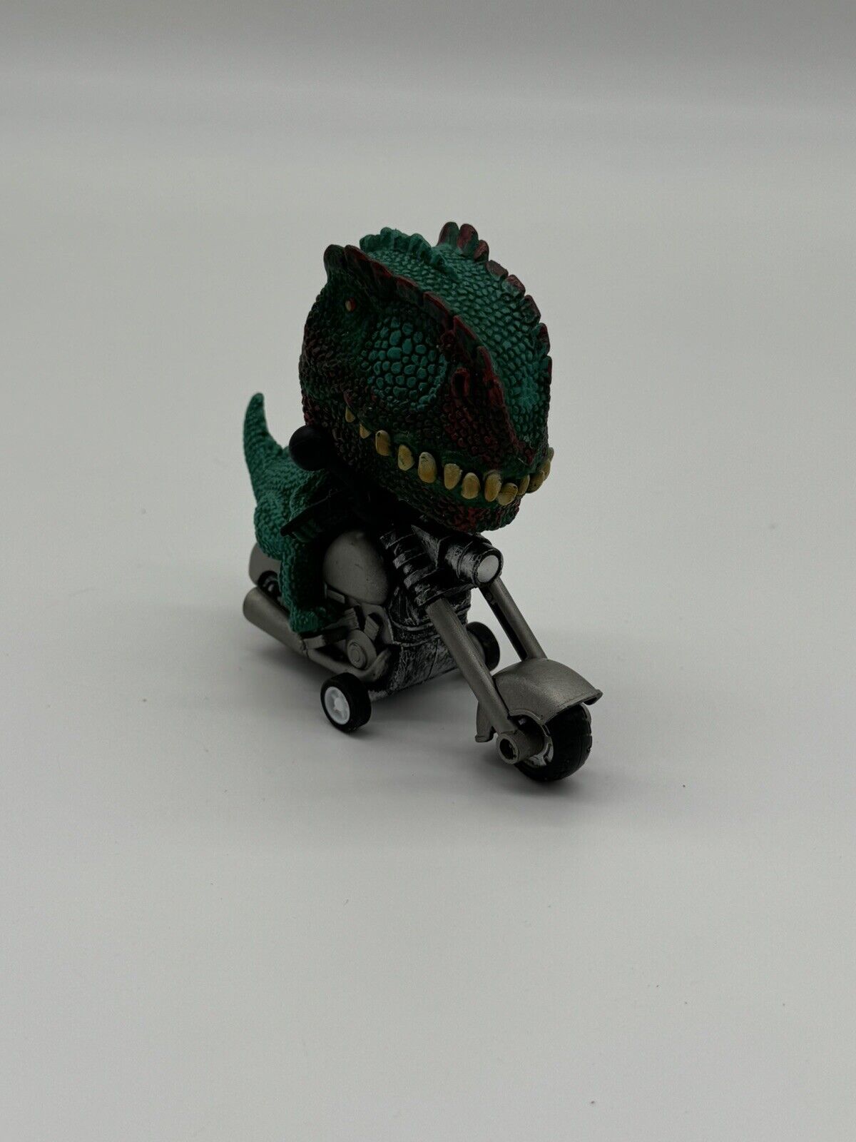 Dinosaur Riding Motorcycle Big Head Dinosaur Toy Push Bike Red Tyrannosaurus Rex