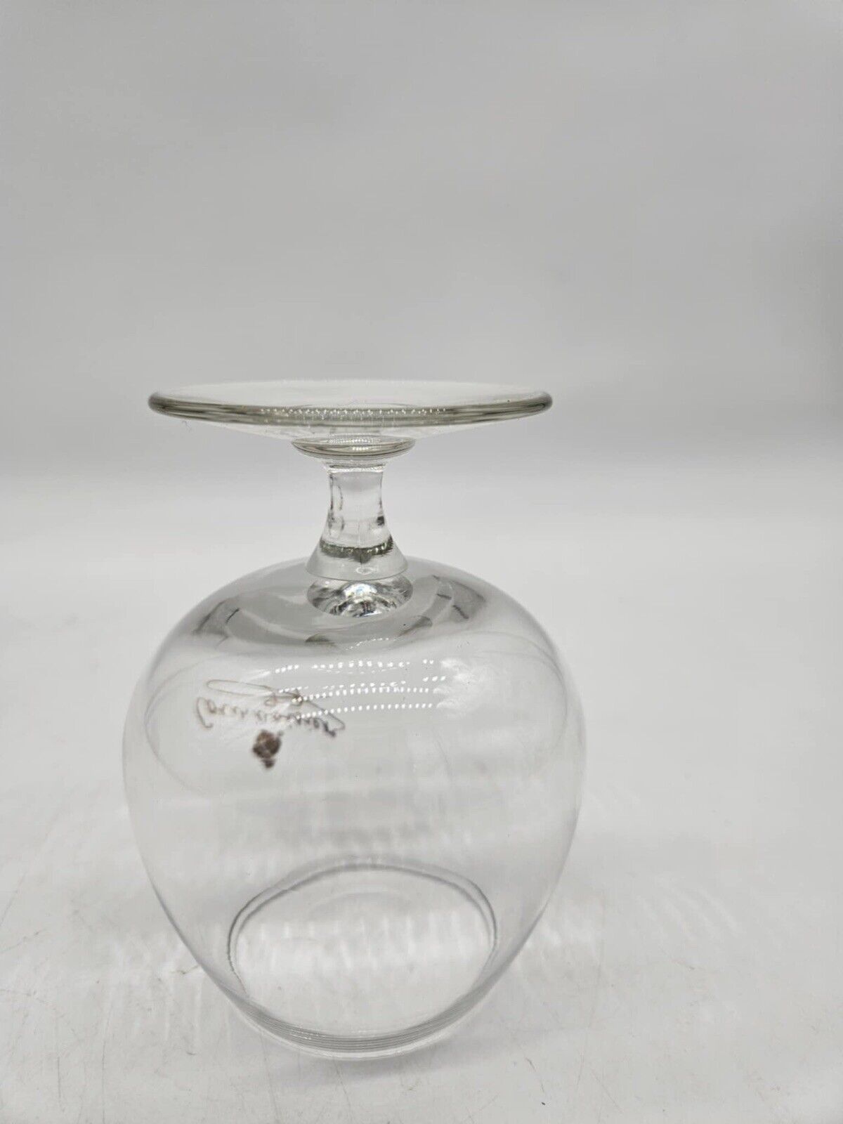 Courvoisier Snifter Cognac Brandy Glass Gold Cursive Signature And Logo