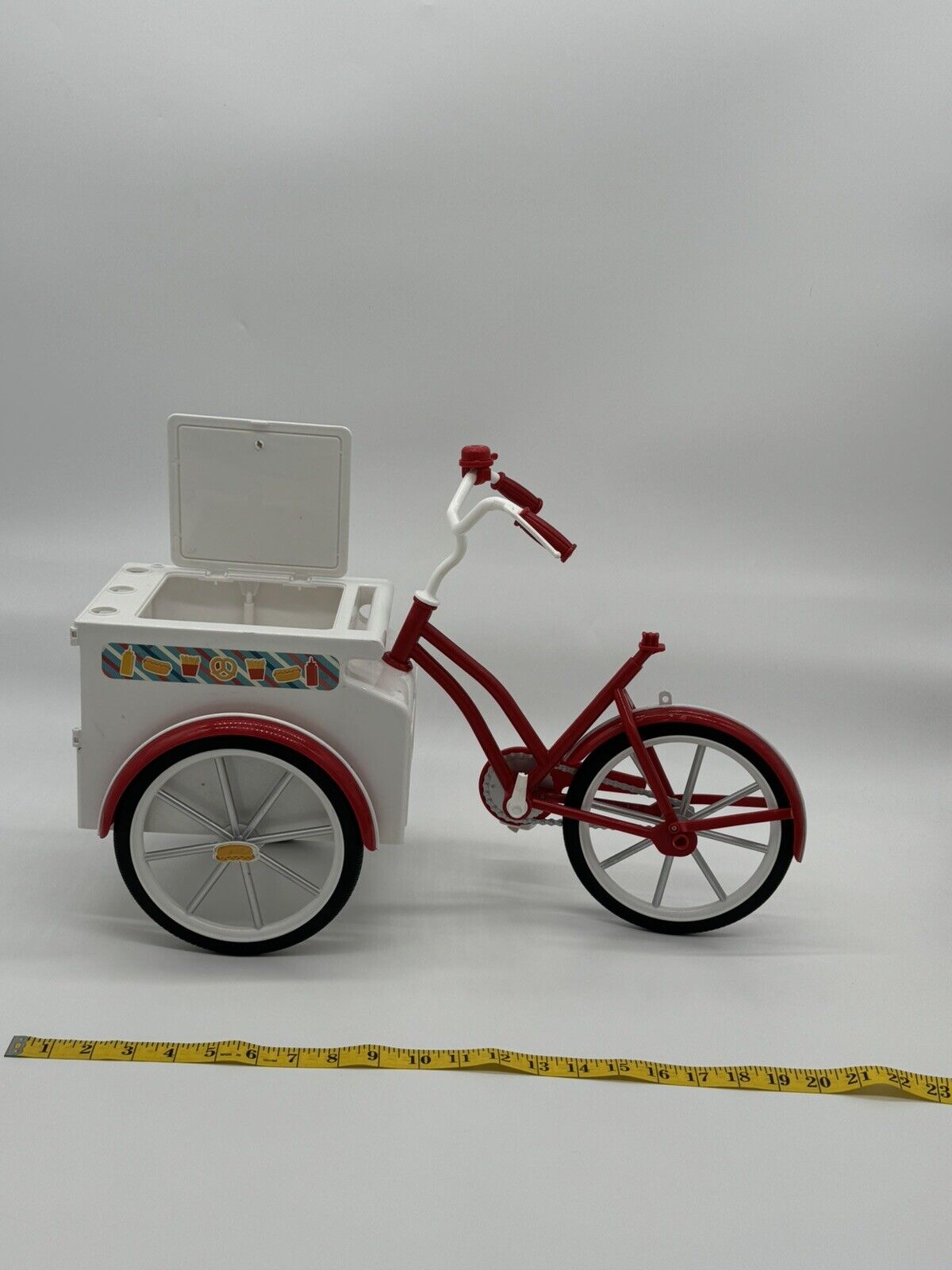 PARADISE KIDS Hot Dog Vending Sports Cart Bicycle For 18" American Girl OG dolls