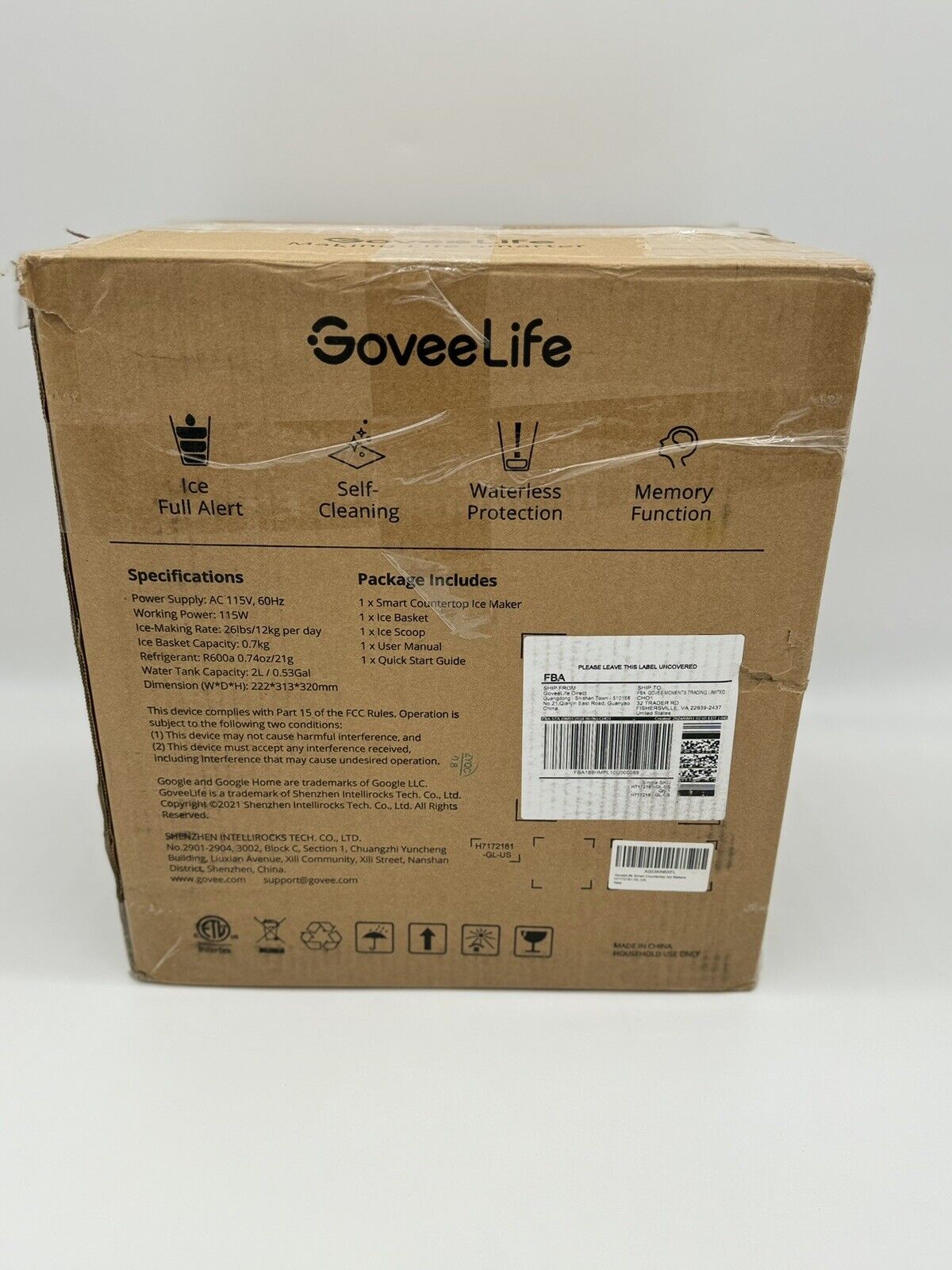 GOVEE LIFE H7172 Smart Countertop Ice Maker