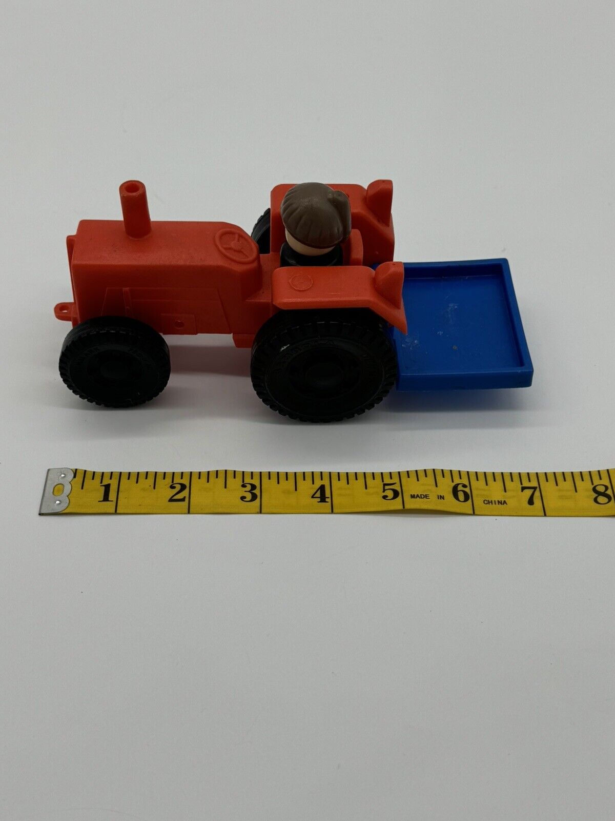 Barneleker Plastic Red Tractor Vintage Norway Toy