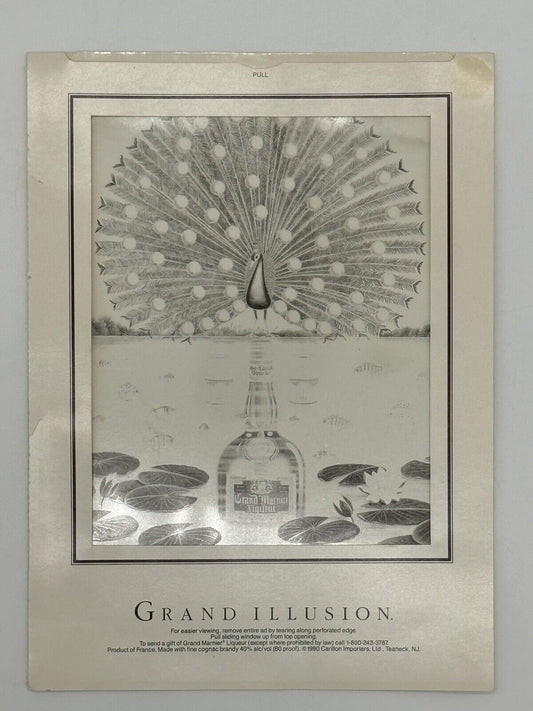 Grand Illusion Liqueur - Illusion or Magic Advertisement 1990's