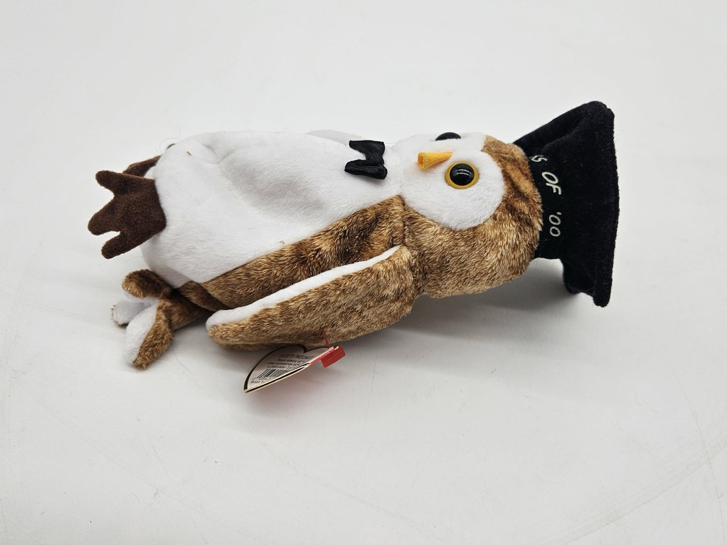 Mint TY Beanie Baby - WISEST the Graduation Owl 2000