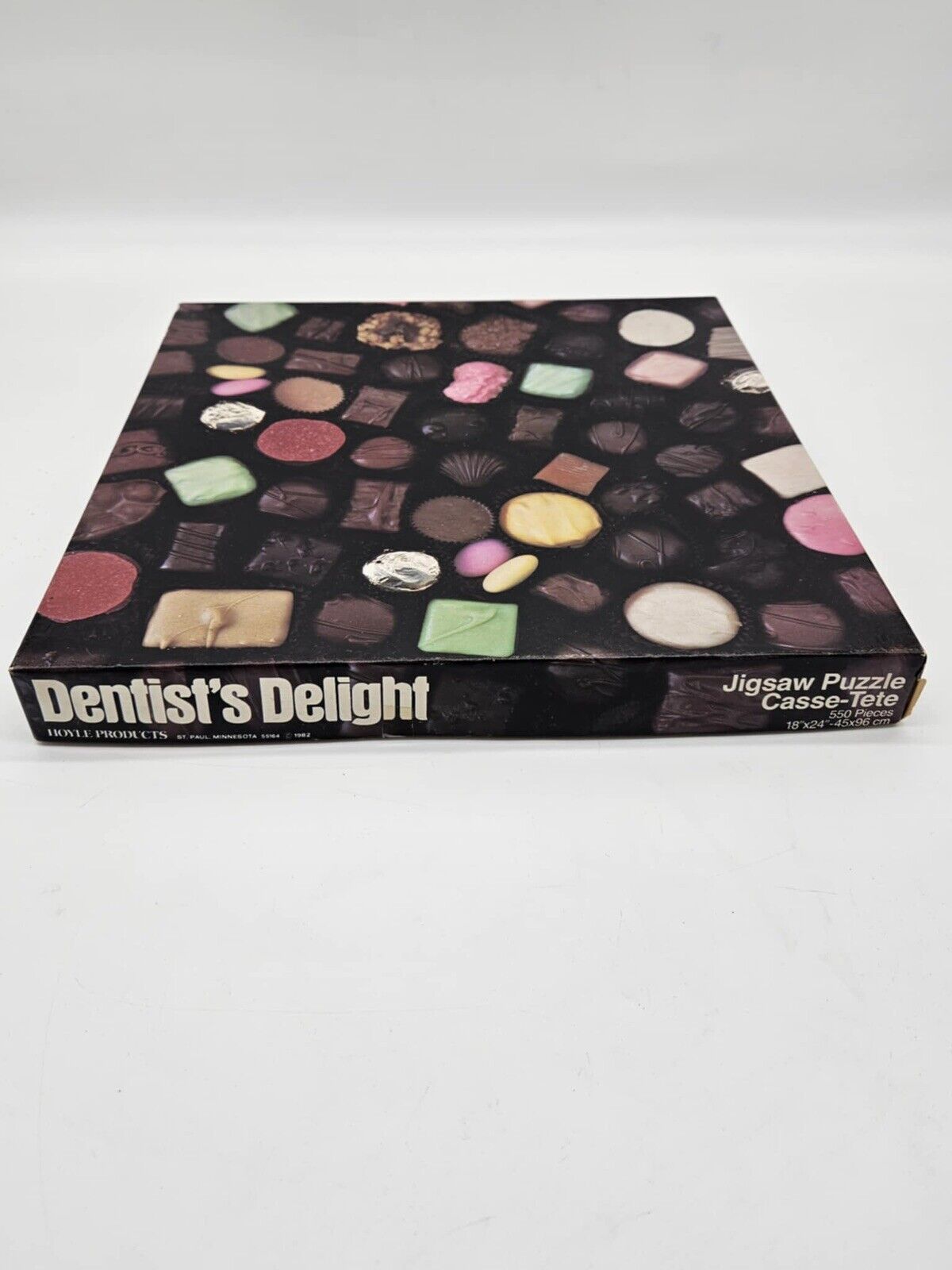Hoyle Dentist's Delight 550 piece jigsaw puzzle, Box of Chocolates ~ Vintage 80s