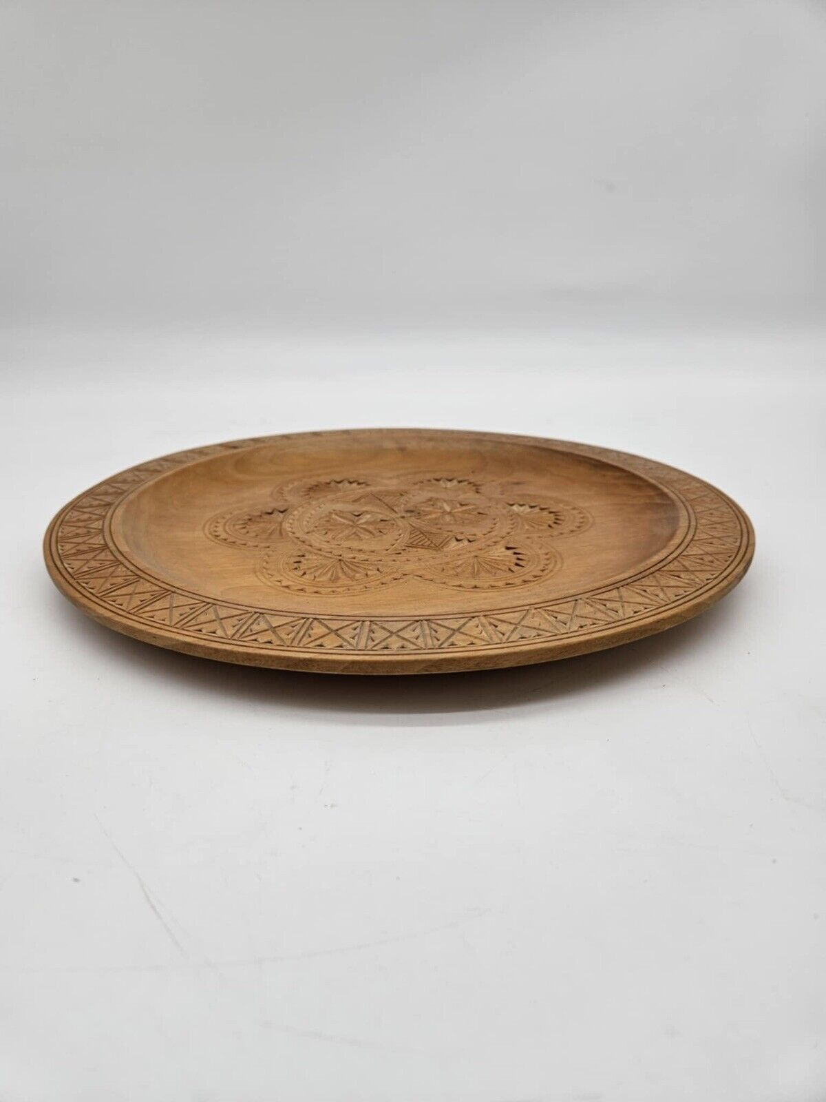 Vintage Hand Carved Wood Folk Art Polish Poland 8.75”