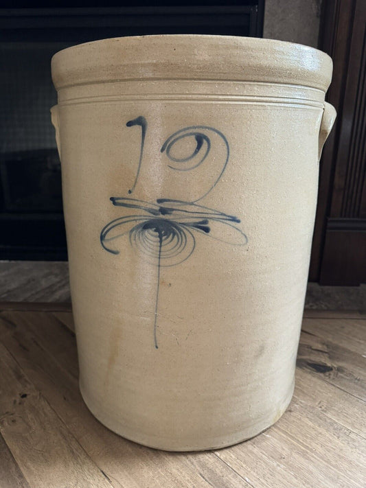 Red Wing Antique Bee Sting 12 Gallon Salt Glazed Stoneware Crock