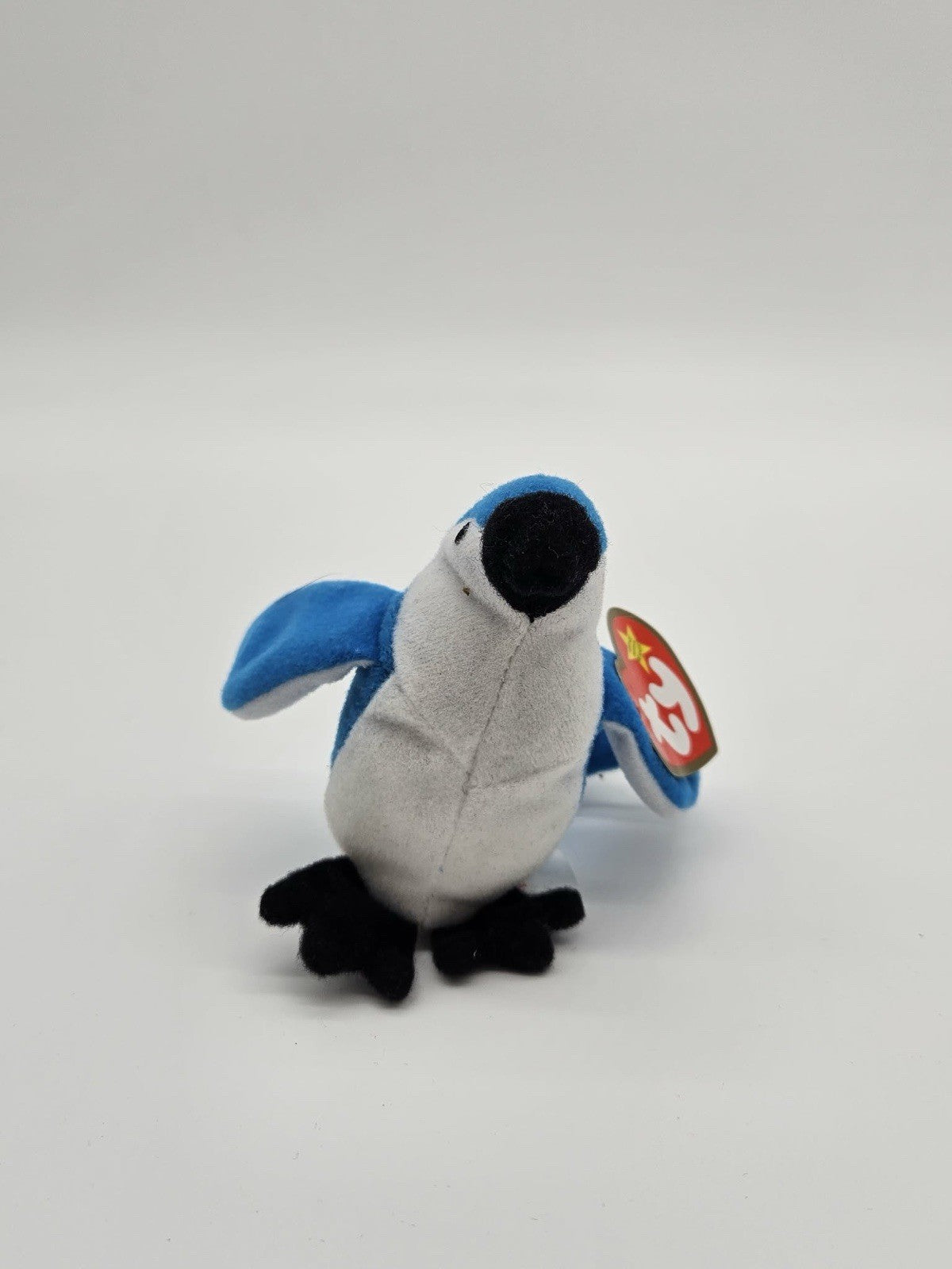 Ty Beanie Baby Original Rocket the Blue Jay Bird Plush - For Kids or Collectors!