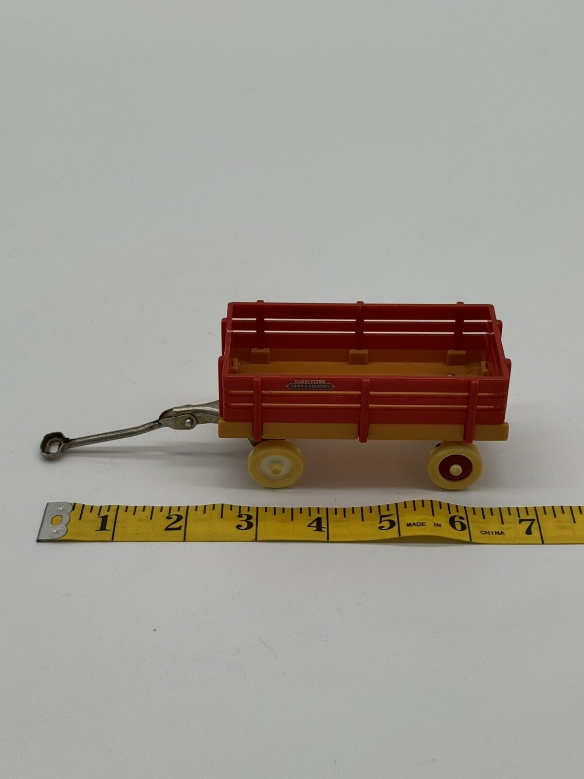 RADIO FLYER Mini Miniature Doll House RED Toy Wagon 4"
