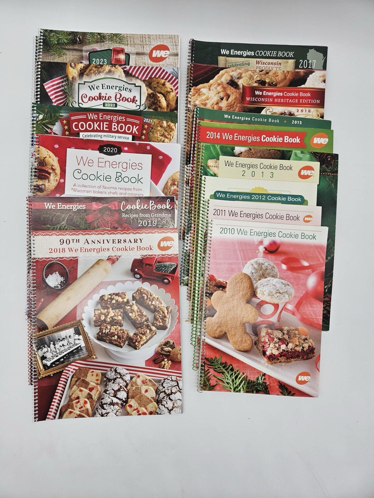Collection of 12 We Energies Cookie Books