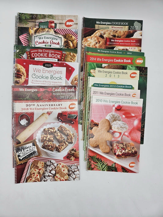 Collection of 12 We Energies Cookie Books