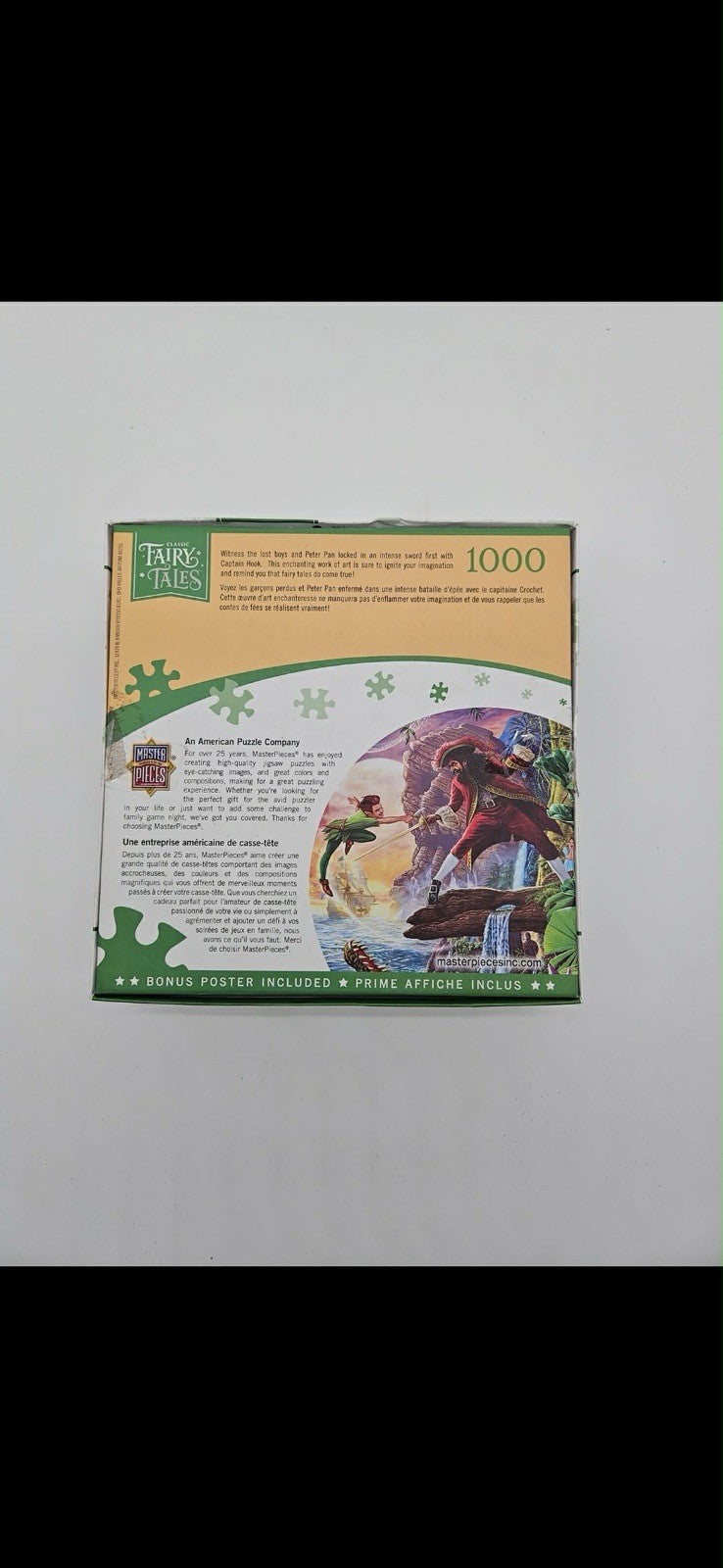 Master Pieces 1000 Piece Jigsaw Puzzle FAIRY TALES - PETER PAN Complete