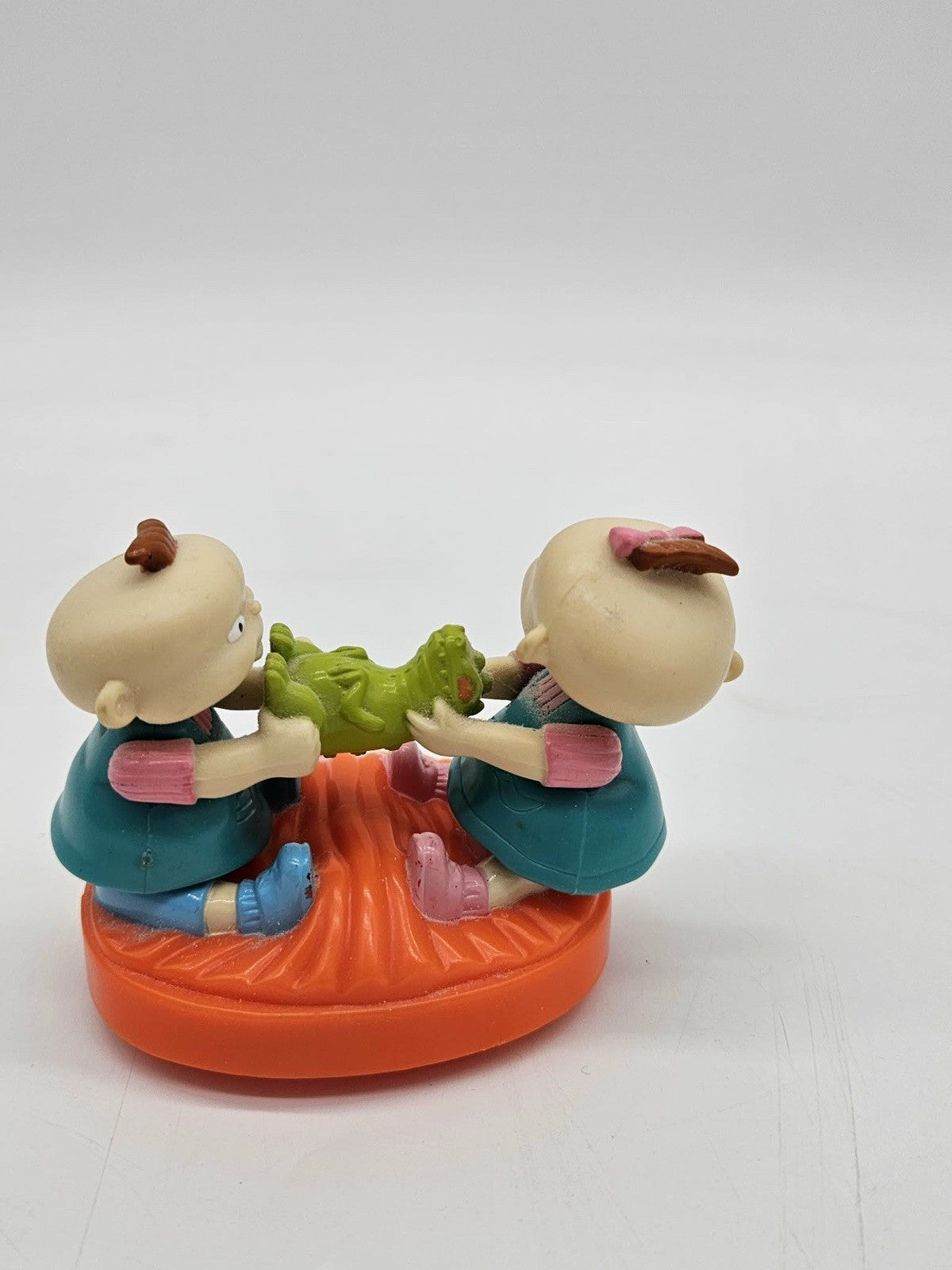 1998 Wind-Up Phil & Lil Tug-O-War 3.5" Burger King Action Figure Rugrats Tested