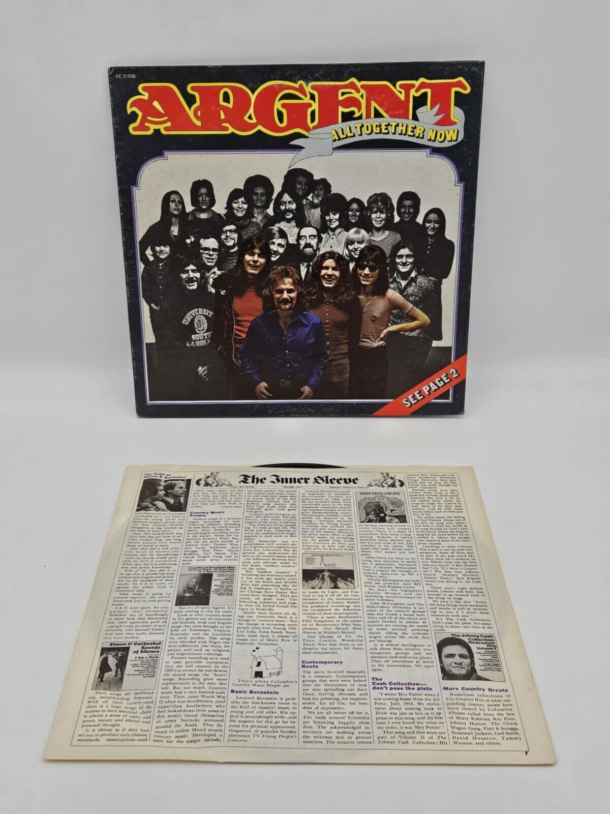 Argent – All Together Now - 1972 Epic #KE 31556 Classic Rock Vinyl LP