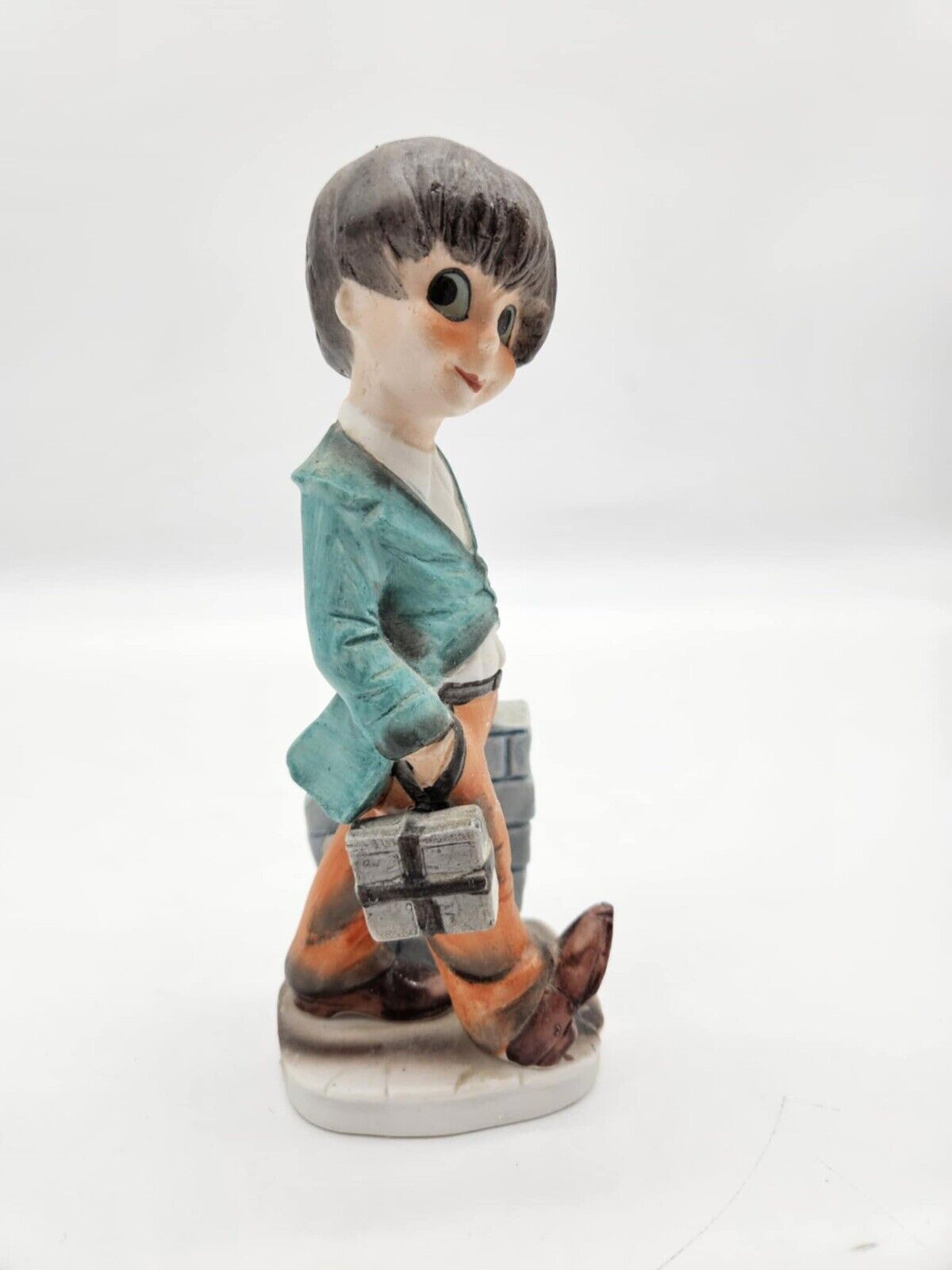 Precious Moments? Norleans Big Eyed Boy Figurine Made in Japan