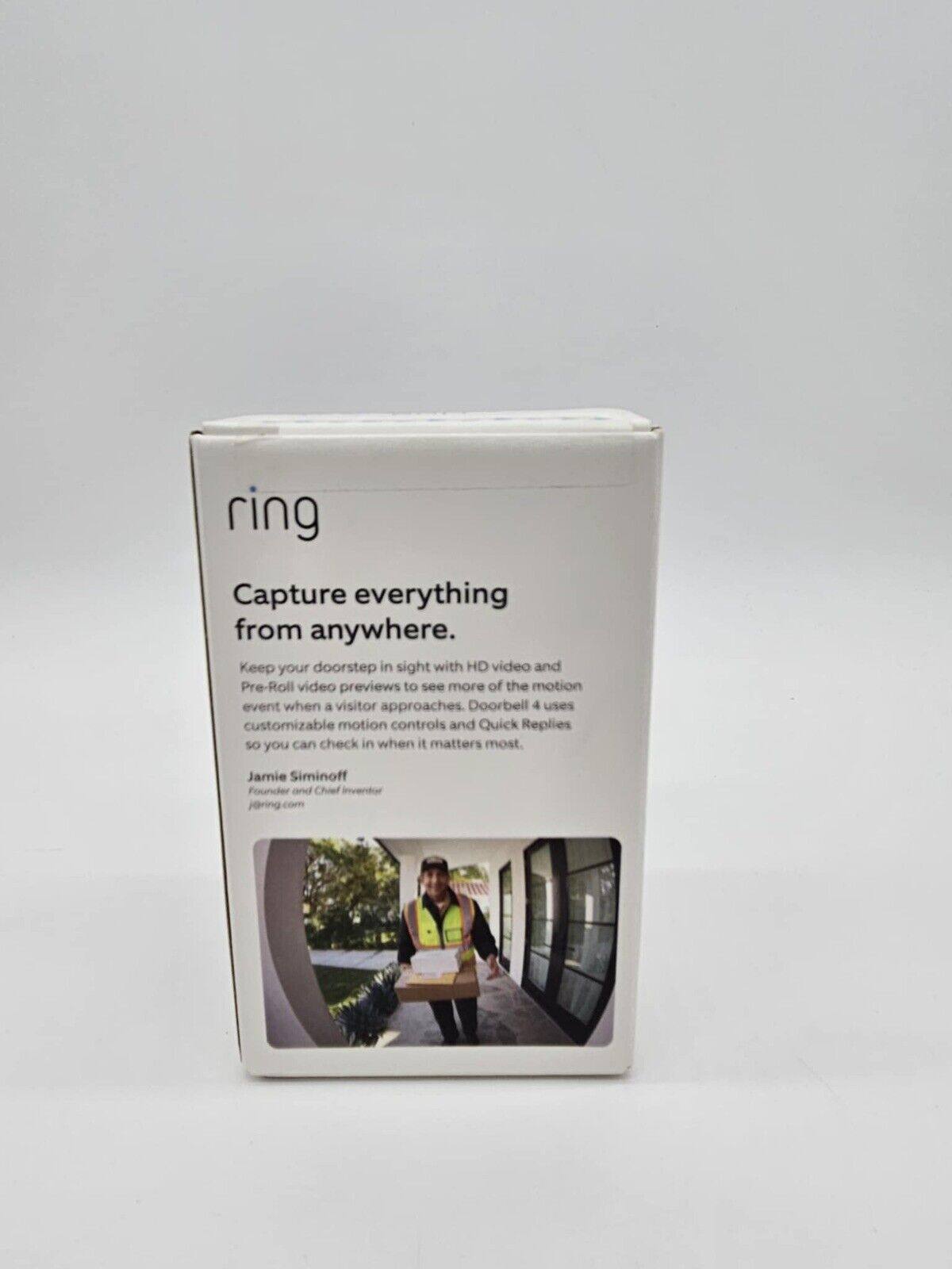 Ring Video Doorbell 4 Smart Wi-Fi Video Doorbell Wired/Battery Operated -SEALED