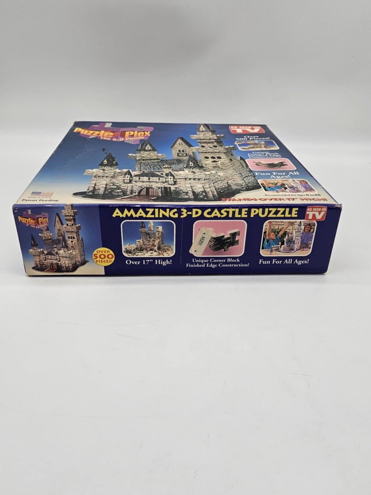 1993 AMAZING 3-D Puzzle Plex Castle Puzzle 500 pieces 17”