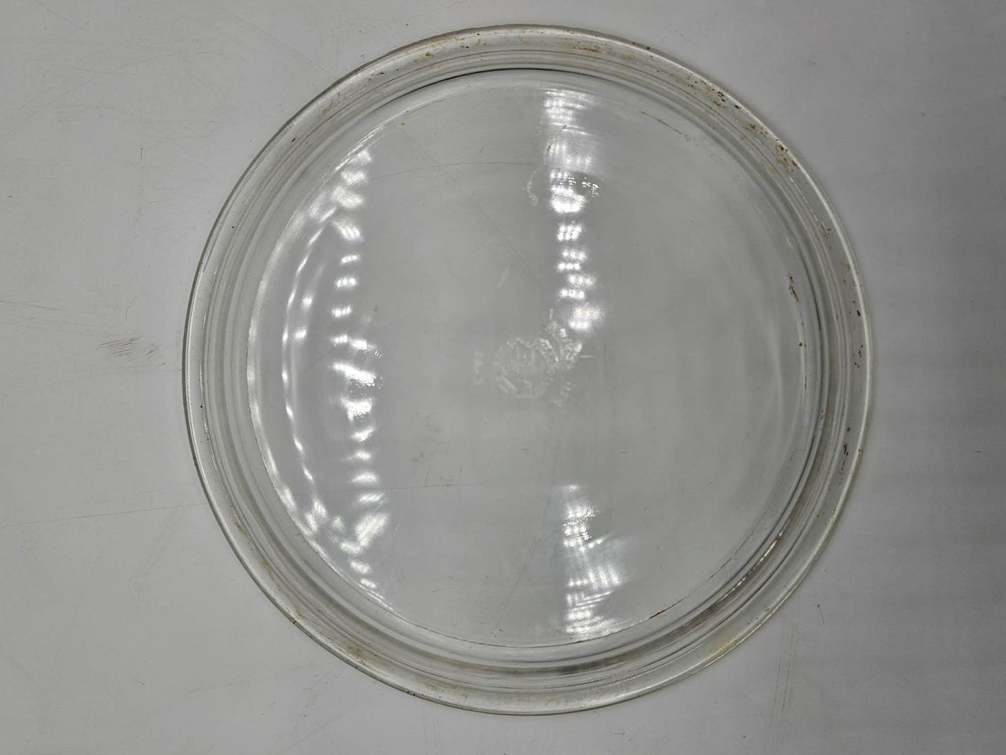 Pyrex #210 Vintage Pie Plate 10" 23cm Clear Glass Flat Rim Dish Made in the USA