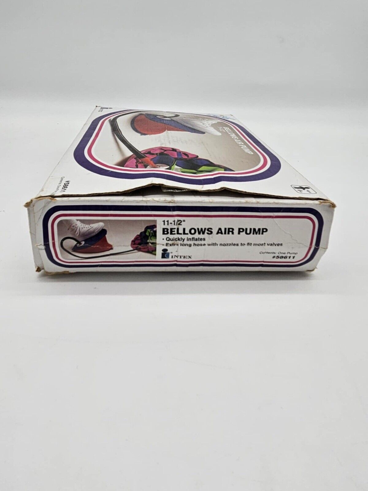 The Wet Set #58611 by Intex Bellows Air Pump 1996 USA 3 Nozzle Sizes