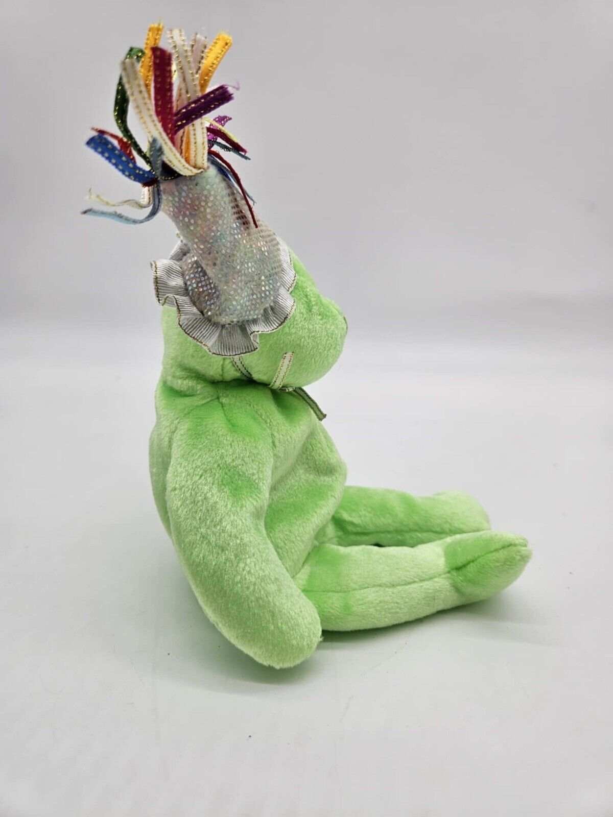 TY Beanie Babies 2002 August Lime Green Birthday Collection Bear Plush Toy New