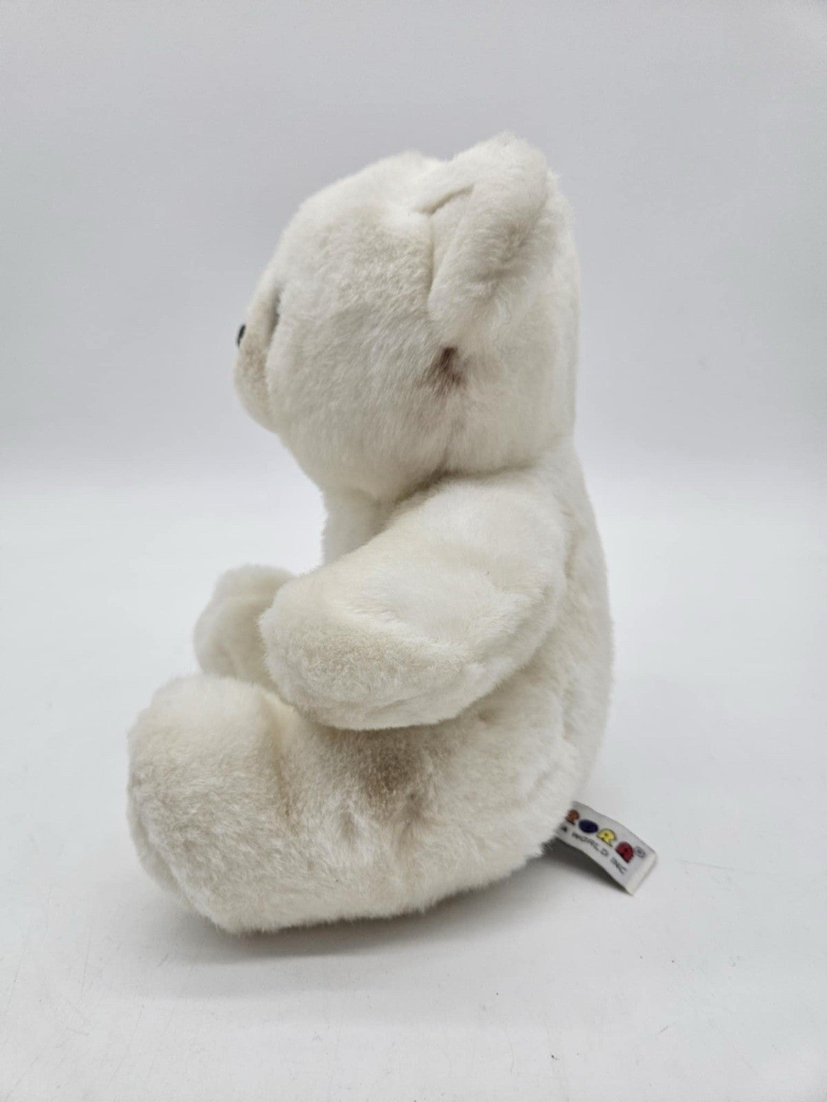 Vintage Aurora Beary Friends BUZZ 10" White Teddy Bear Plush Stuffed Animal Toy