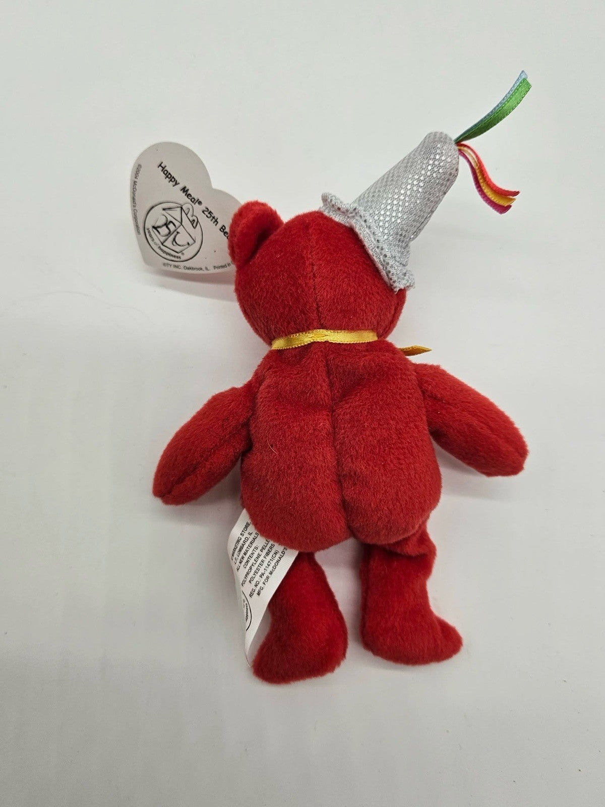 Ty Teenie Beanie Babies Happy Meal 25th Bear McDonald 25th Anniversary #1