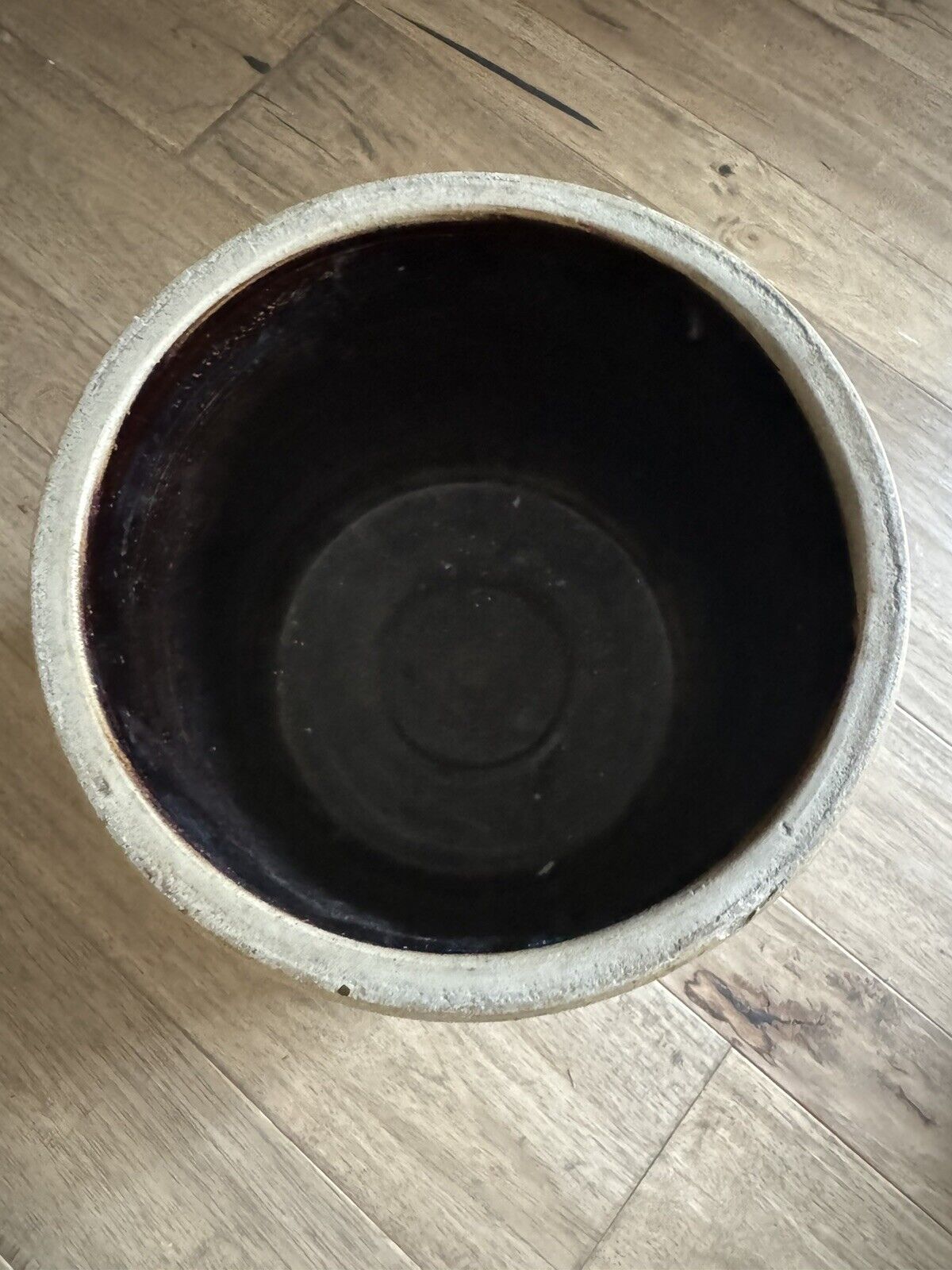 Antique Primitive 3 Gallon Red Wing? Salt Glaze Stoneware Crock