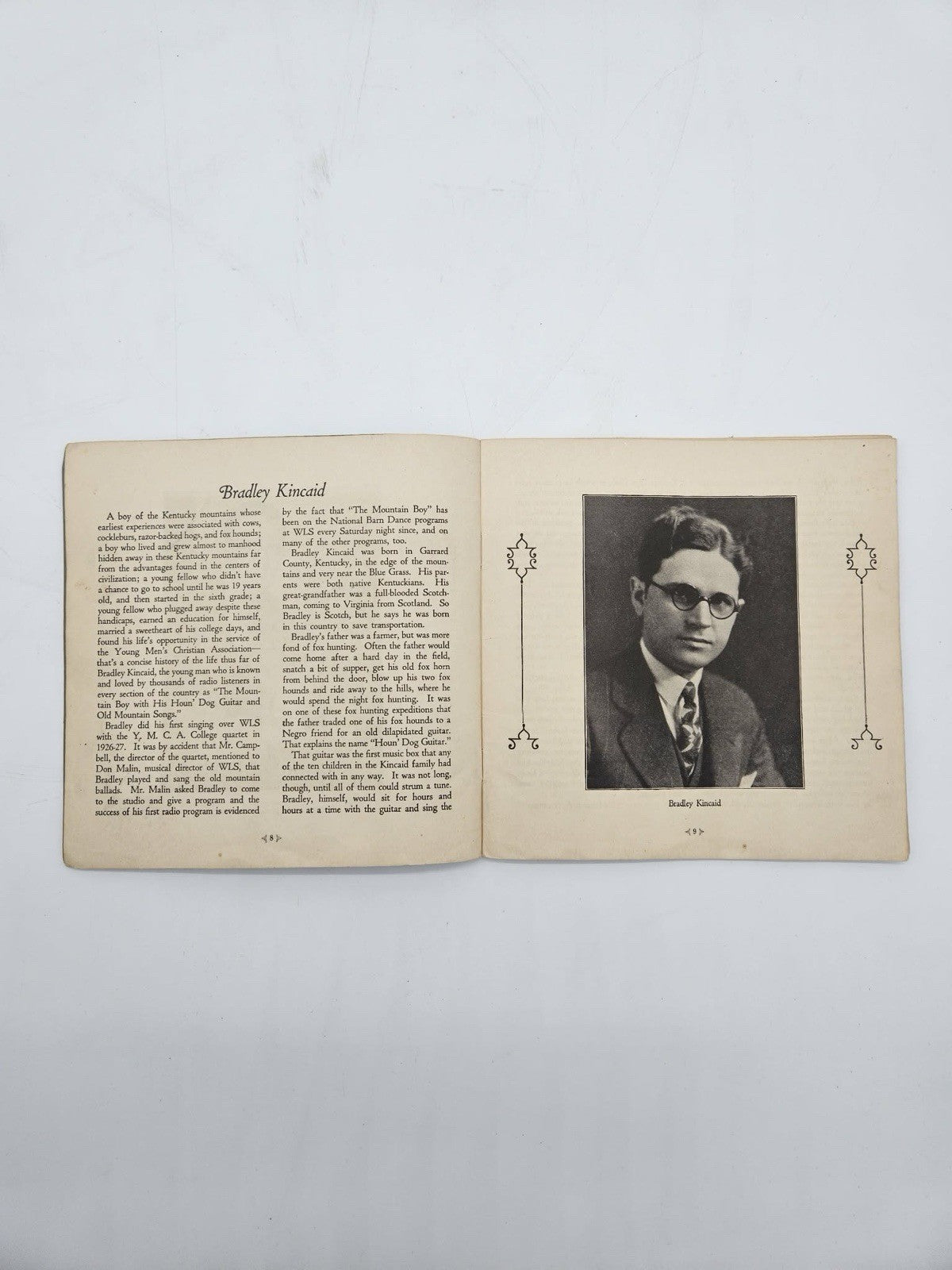 MY FAVORITE MOUNTAIN BALLADS~BRADLEY KINCAID~1928