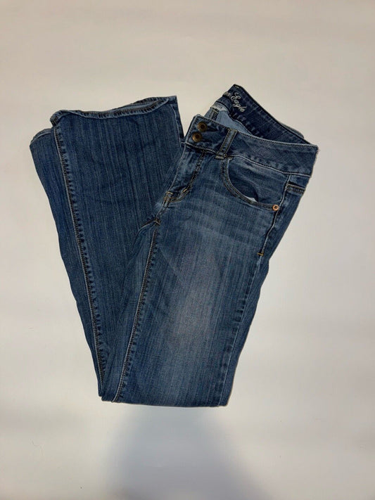 ***AMERICAN EAGLE***  SUPER STRETCH ARTIST FIT WOMENS BLUE JEANS sz6R