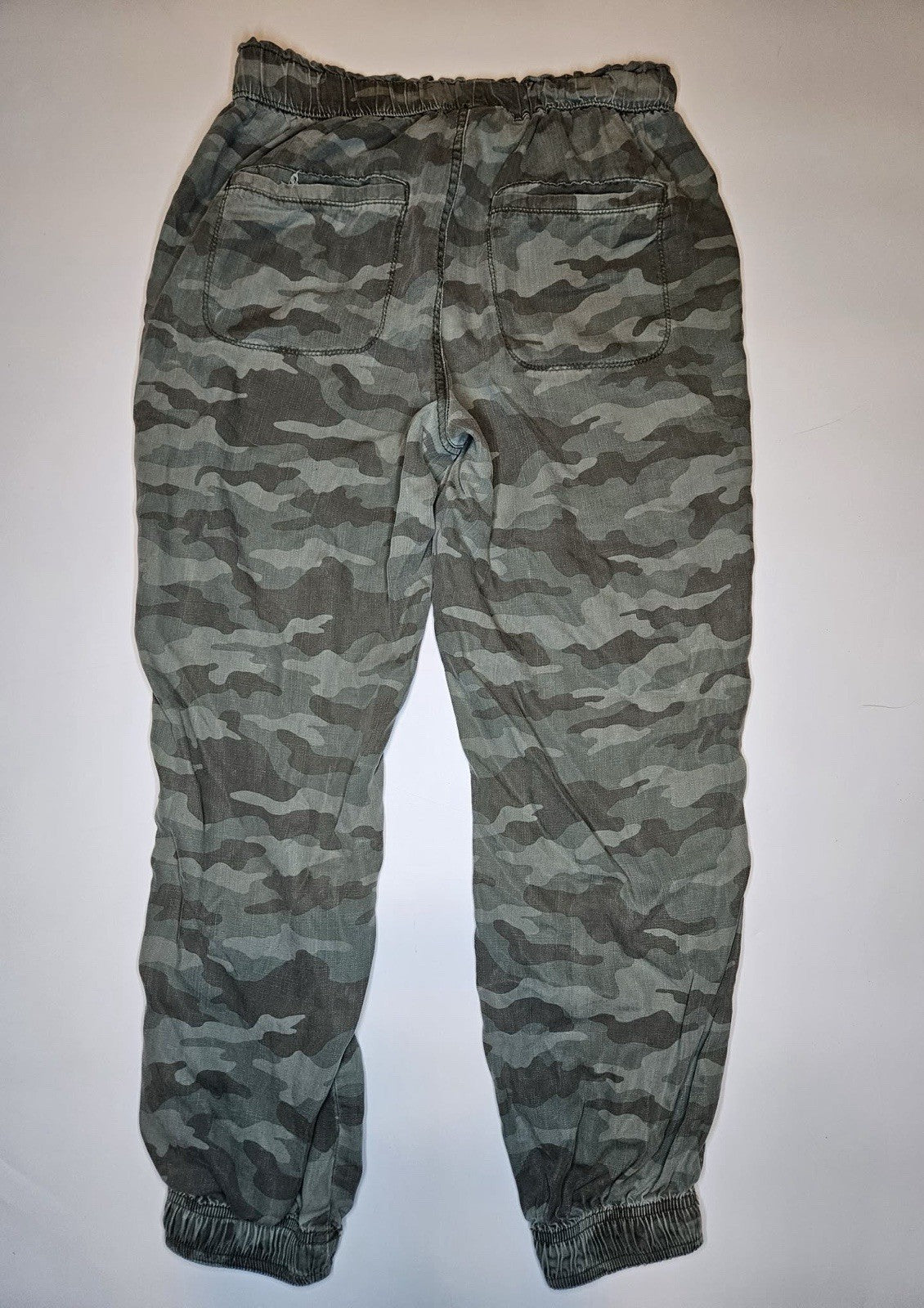 Knox Rose Women’s Camo Jogger Pants Elastic Waist Drawstring Size S
