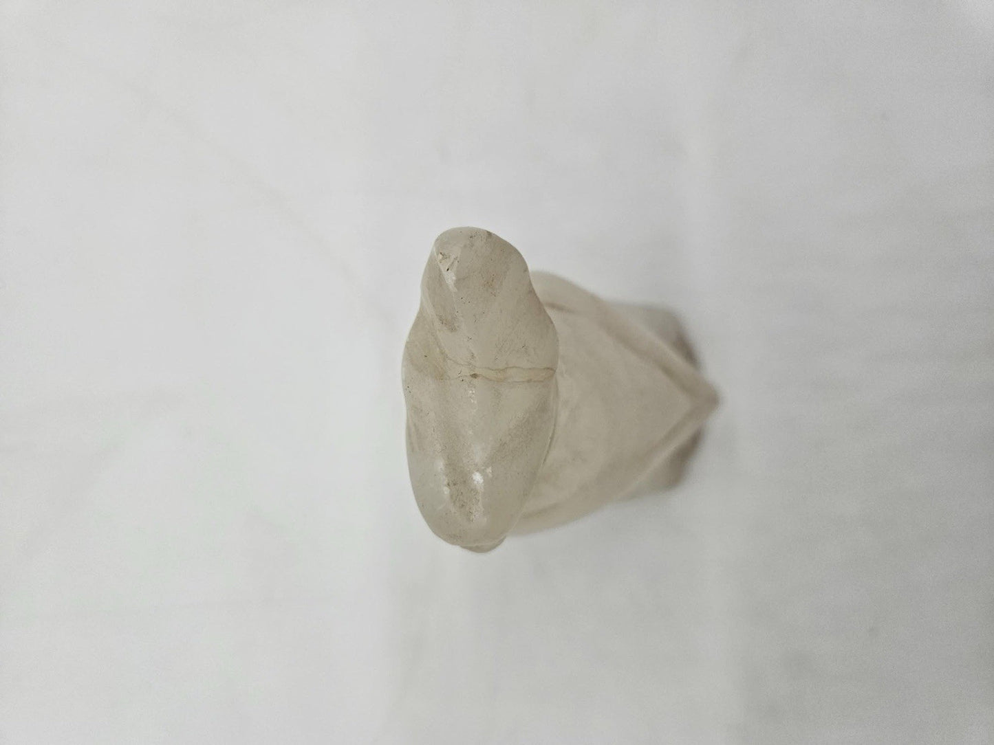 Vintage Carved Alabaster Cockatoo Parrot Figurine Statue