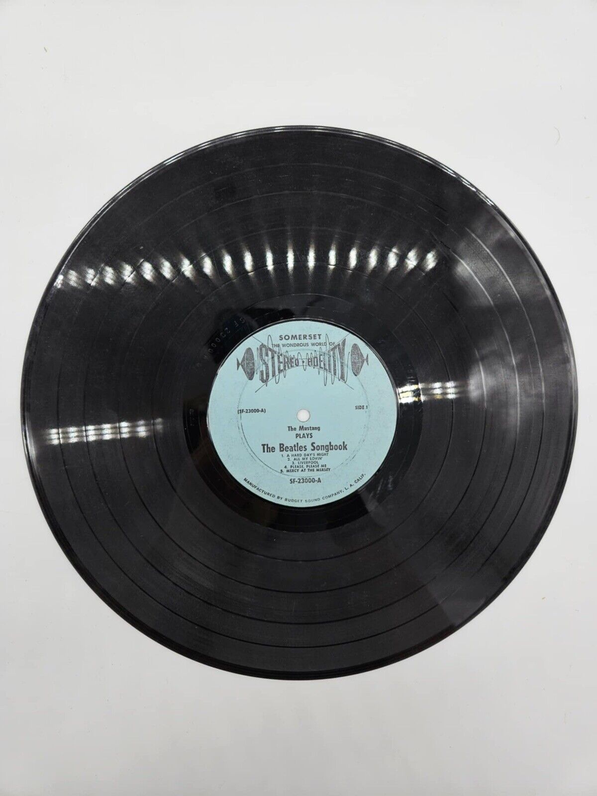 THE MUSTANG Plays The Beatles Song Book 1965 LP Somerset SF-23000 STEREO VG